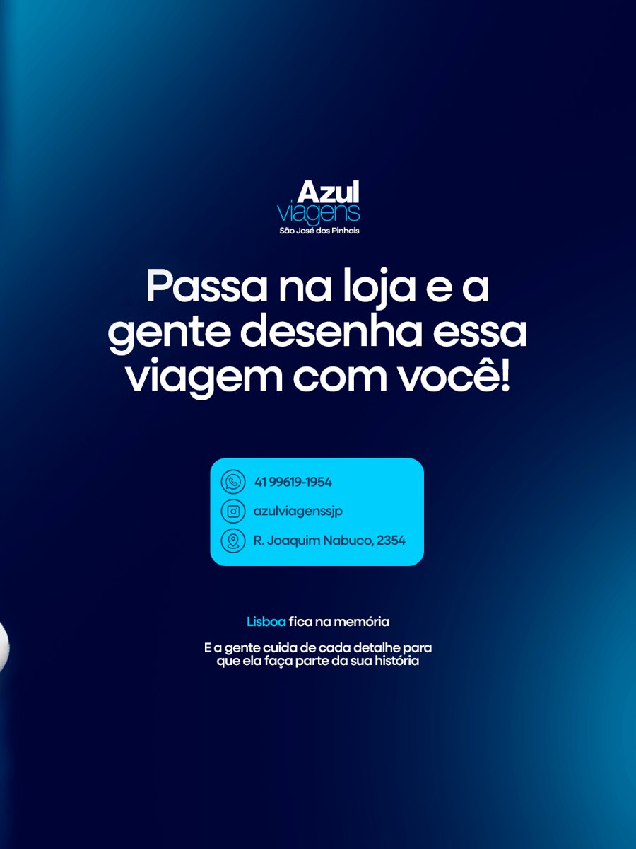 Post de viagem da Azul Viagens