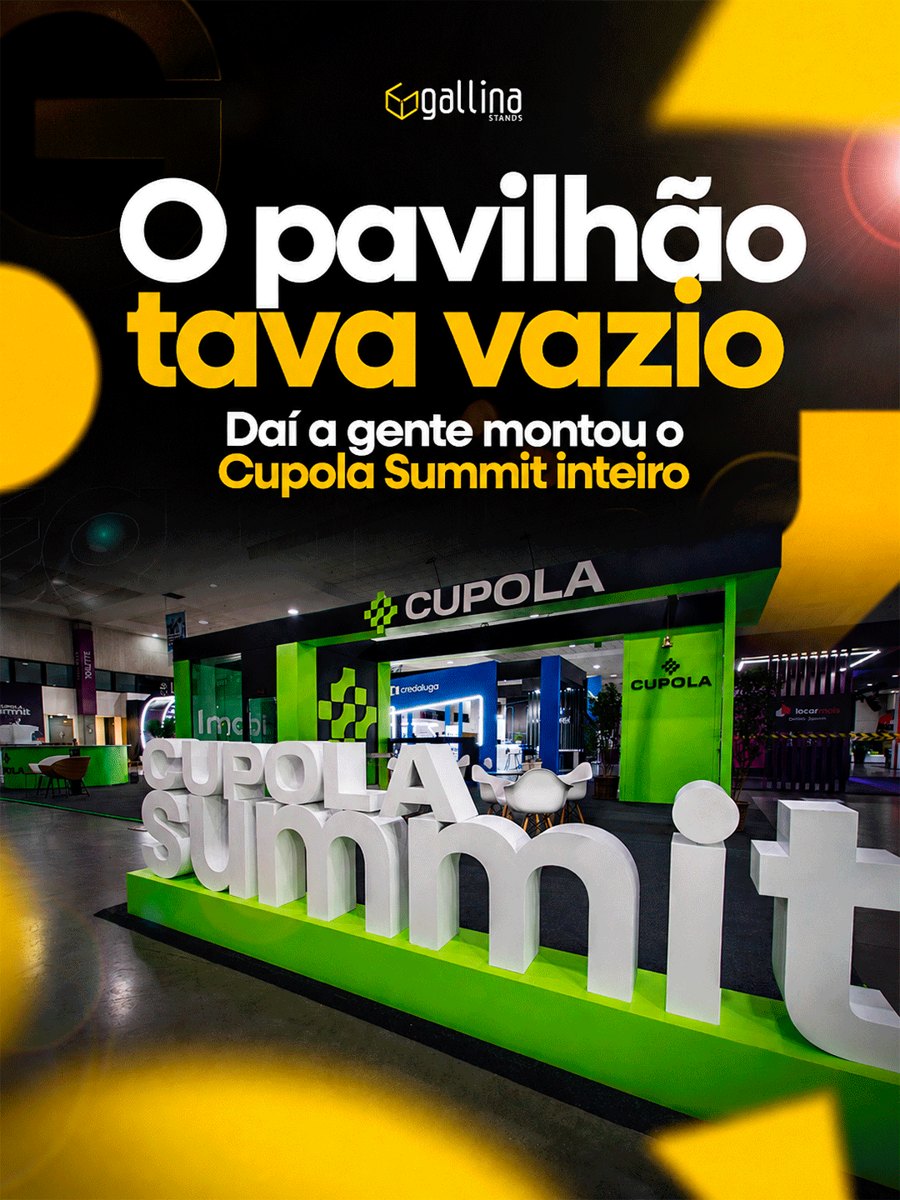 Stand Cupola Summit montado pela Gallina